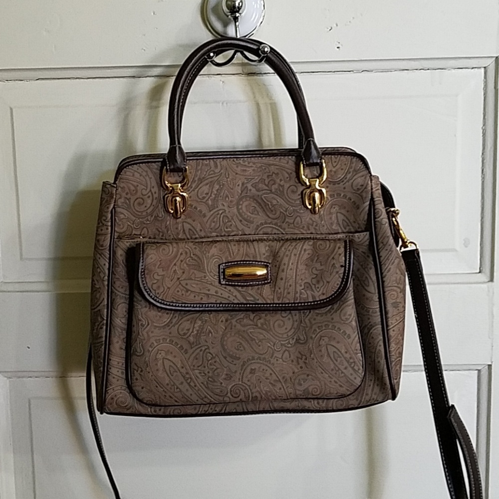 Beautiful Carlo D'Santi paisley print purse